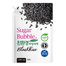  Средство для мытья посуды экологичное "Sugar Bubble" черный рис, 1,130 мл