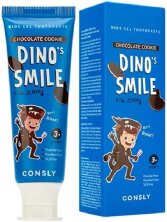 Паста зубная гелевая детская с ксилитом и вкусом шоколадного печенья Consly Dino's Smile Kids Gel Toothpaste With Xylitol And Chocolate Cookie